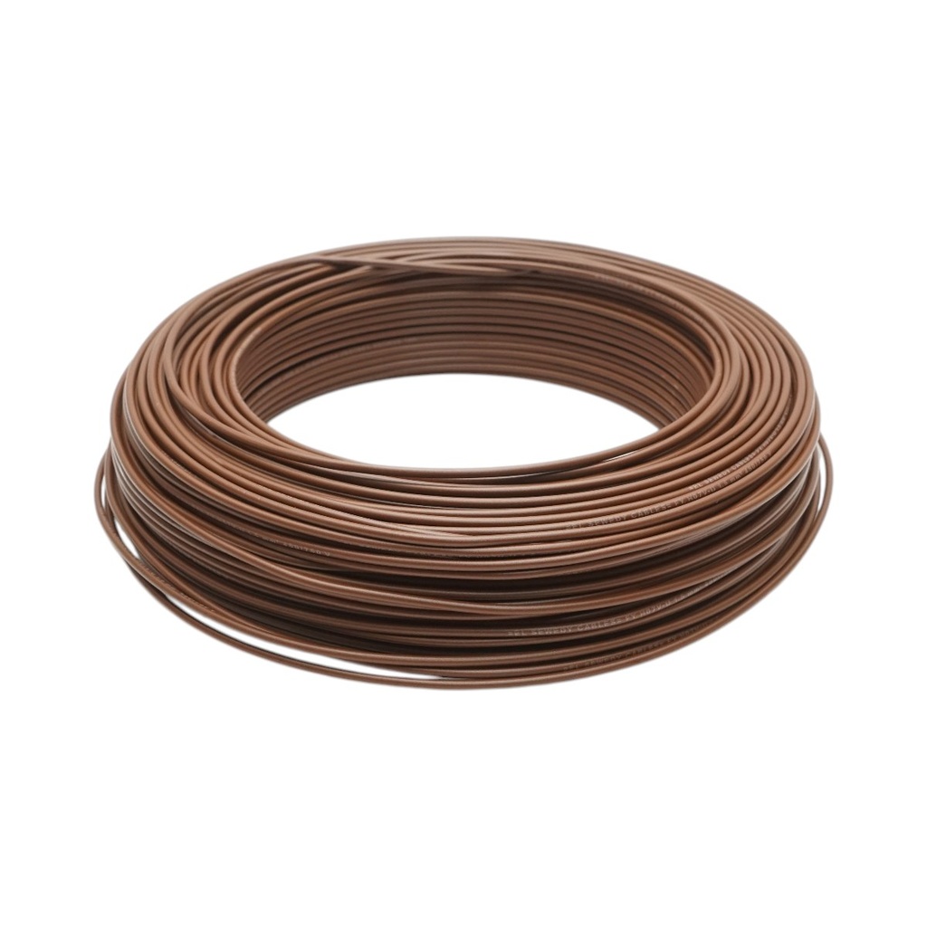 Cablu electric cupru 1.5mm maro FY H07V-U, izolatie PVC 450/750V 100m/rola