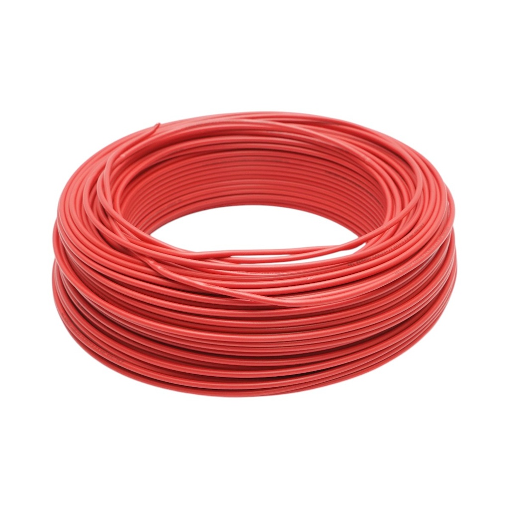 Cablu electric cupru 2.5mm rosu FY H07V-U, izolatie PVC 450/750V 100m/rola