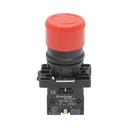 Buton comanda oprire de urgenta rosu cu deblocare prin rasucire 1NC, 400V/10A, 30mm LAY5