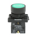 Buton comanda verde START cu revenire 1NO, 400V/10A, LAY5