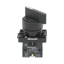 Selector 2 pozitii negru cu retinere 1NO, 400V/10A, LAY5-EJ21