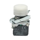 Buton comanda alb cu capac protectie IP65 1NO, 22mm TB4-BP11