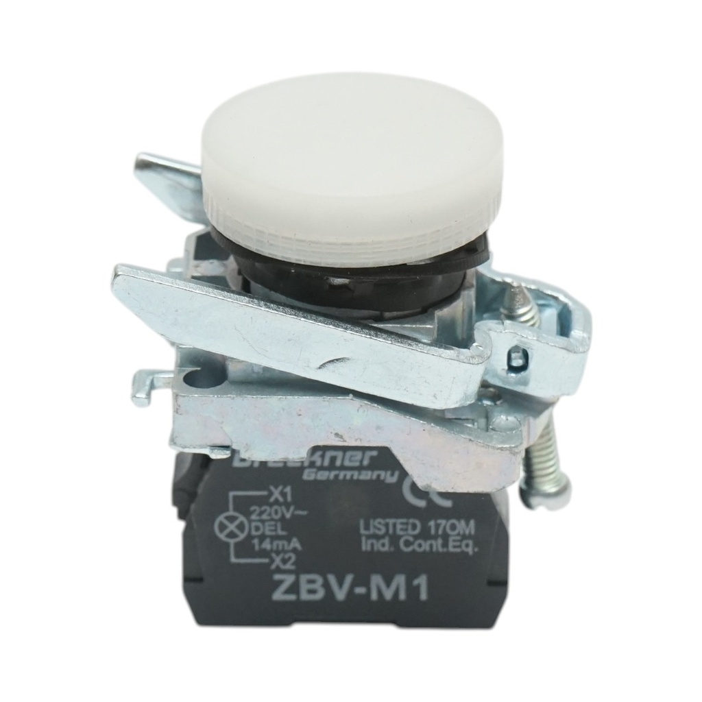 Indicator semnalizare LED alb 220V, 14mA, TB4
