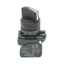 Selector 3 pozitii negru cu retinere 1NO+1NC, 10A, 24V, TB5