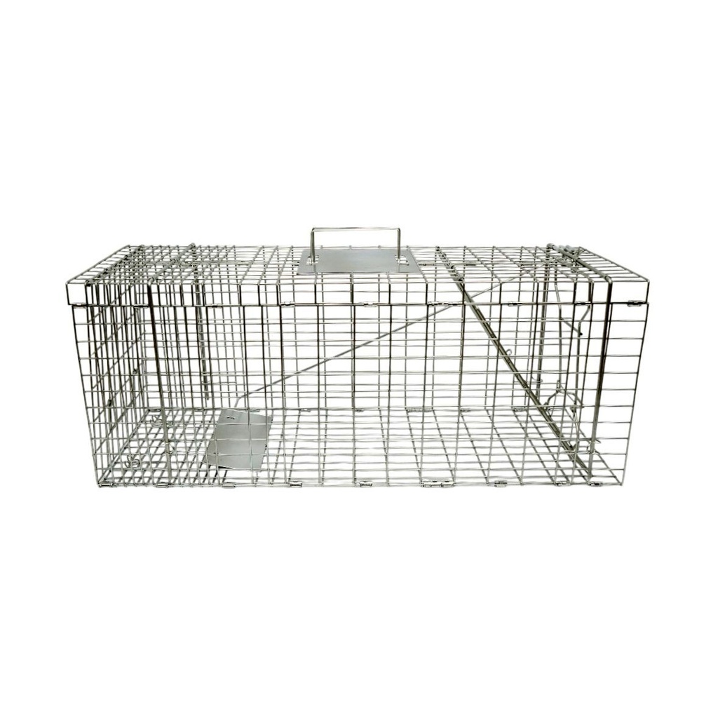 Capcana animale salbatice tip colivie robusta metalica 78x30x32cm