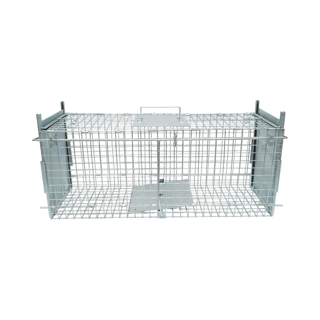 Capcana animale salbatice tip colivie pliabila metalica 75x26x30cm