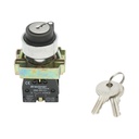 Selector 2 pozitii cu retinere si cheie 1NO, 400V/10A, LAY5-BG41