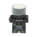 Buton comanda alb cu capac protectie 1NO, 400V/10A, LAY5-EP11, IP65