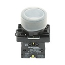 Buton comanda negru cu capac protectie 1NO, 400V/10A, LAY5-EP21, IP65