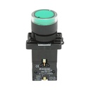 Buton indicator LED verde cu rezistenta integrata 1NO, 24V LAY5