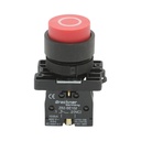 Buton comanda convex STOP rosu cu revenire 1NC, 400V/10A LAY5