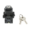 Selector 2 pozitii cu revenire si cheie 1NO+1NC, 400V/10A, LAY5-EG65