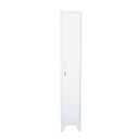 Dulap metalic fiset tip vestiar gri cu 1 usa securizata si 5 rafturi 1700x300x450mm