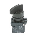 Selector 2 pozitii cu retinere negru 1NO+1NC, 240V/10A, TB5-AJ25