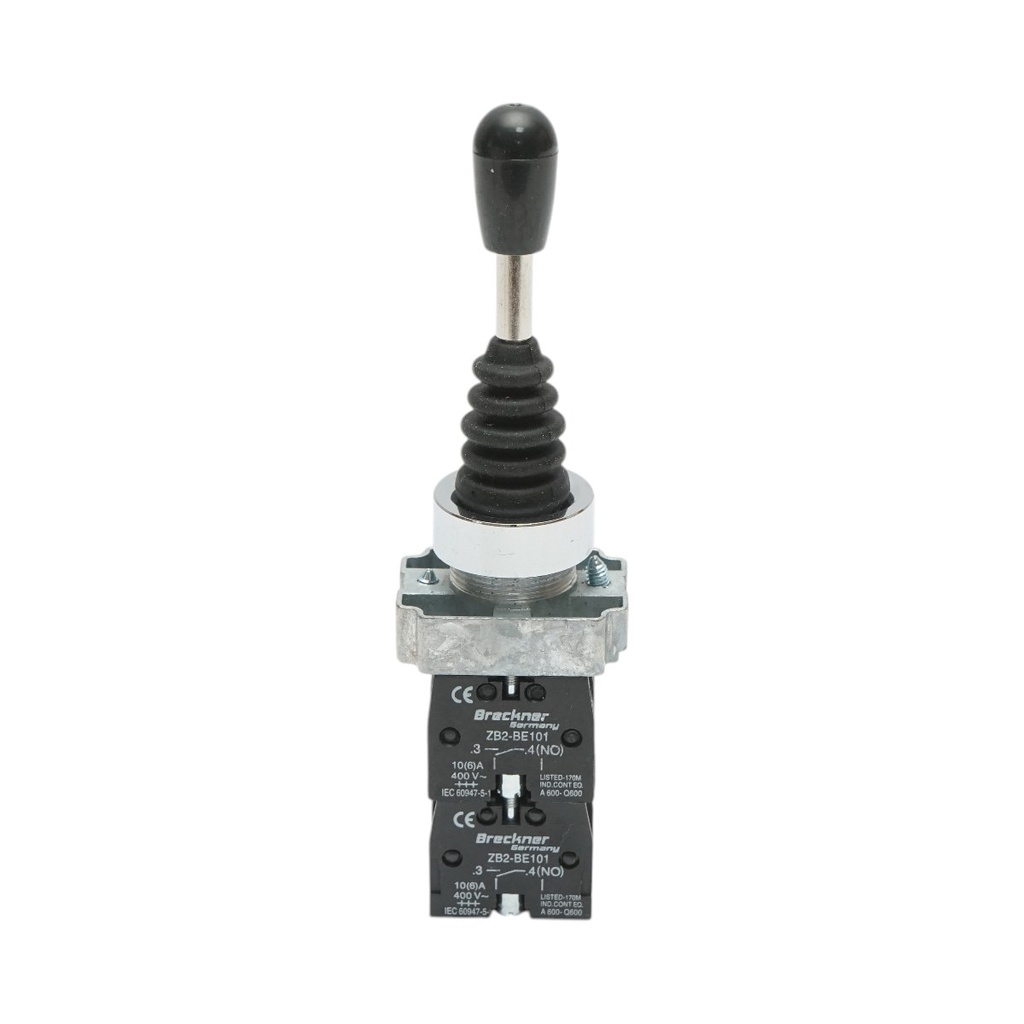 Comutator joystick 4 pozitii cu revenire 4NO, 400V/10A
