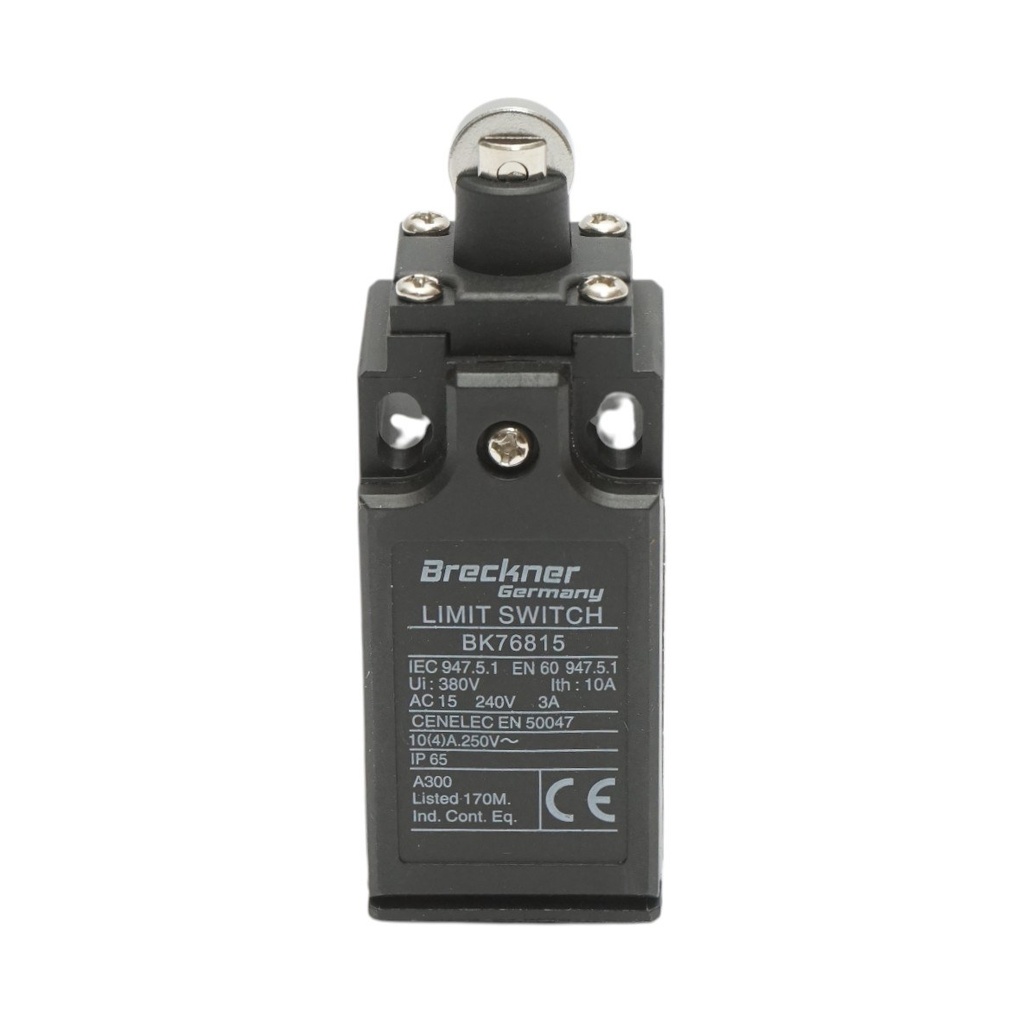 Intrerupator limita cu actuator tip piston si rola orizontala 250V/380V, 10A IP65