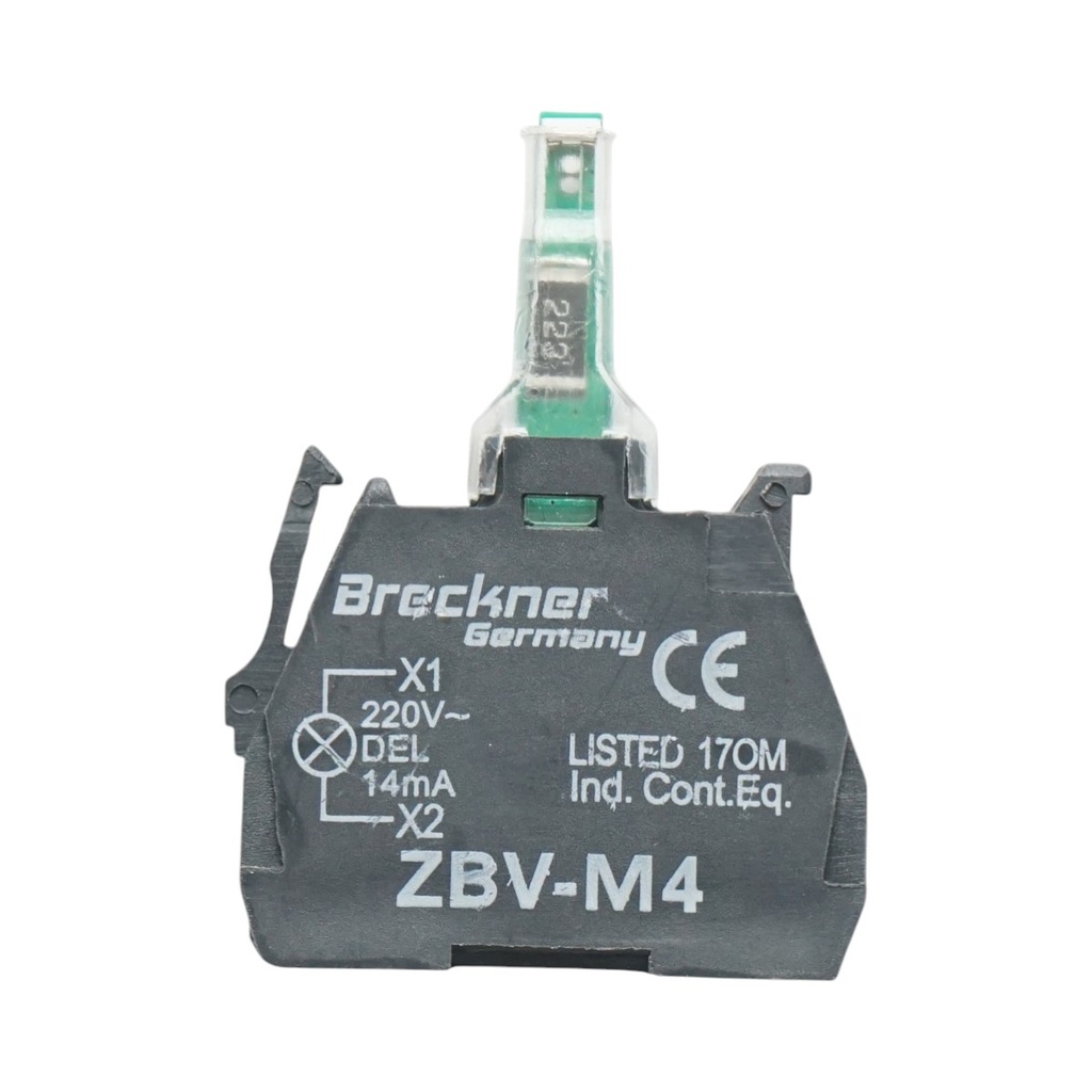 Element bloc contact auxiliar LED 220V/14mA