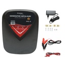 Aparat generator de impulsuri 15 Joule, 12V/220V, 100 km pentru gard electric IPX6