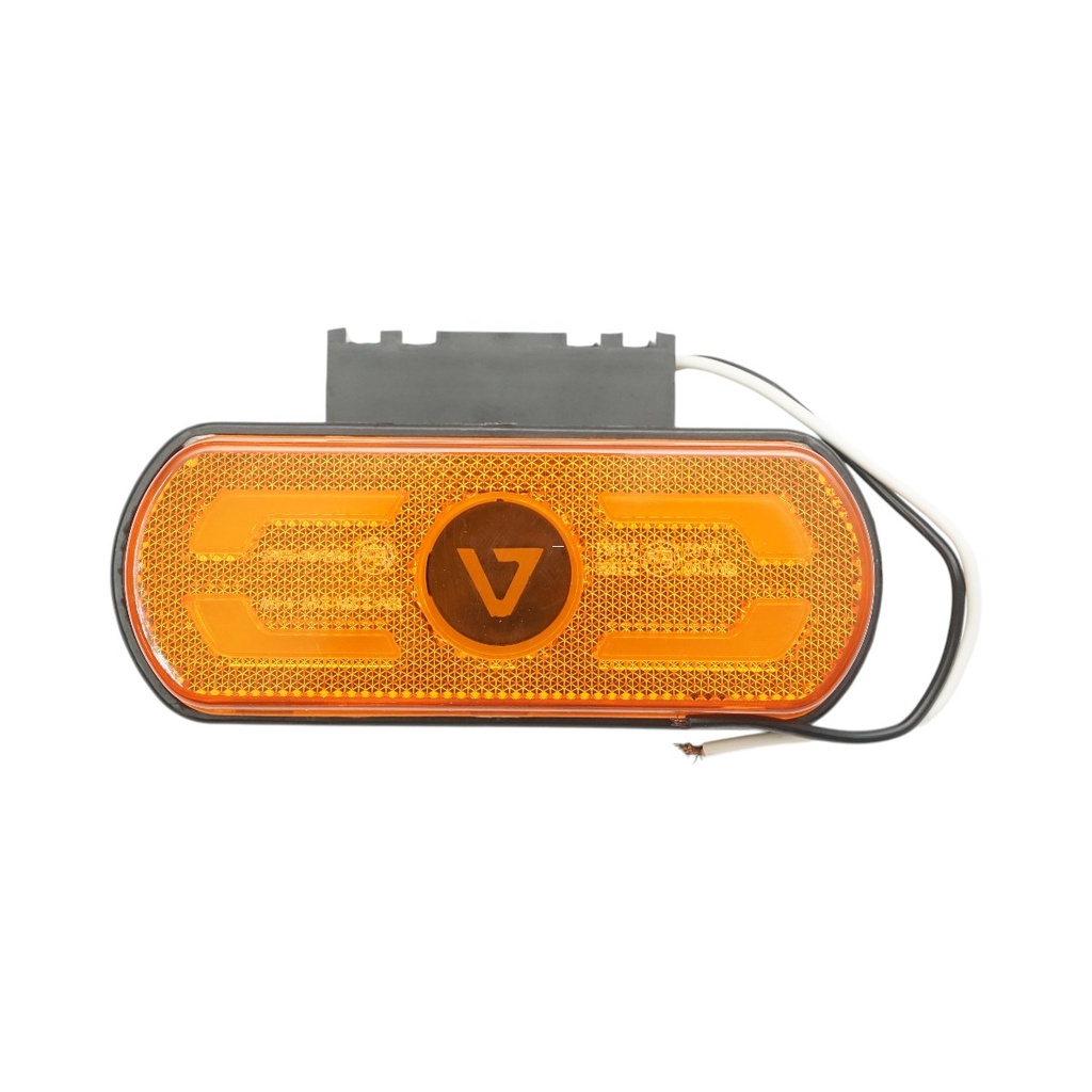 Lampa gabarit laterala LED 12-24V galbena cu suport 133x53x25mm