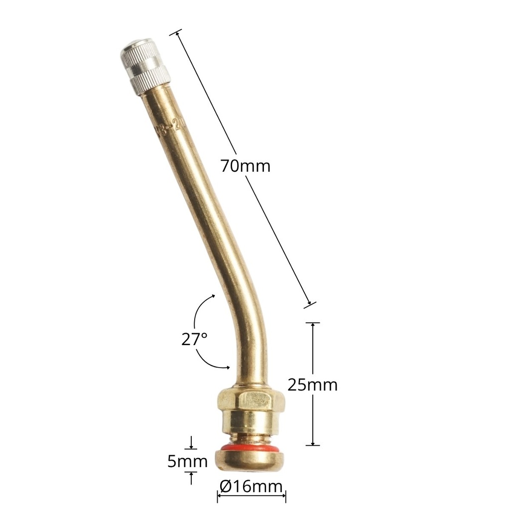 Valva roata camion tubeless 95mm V3-20-12
