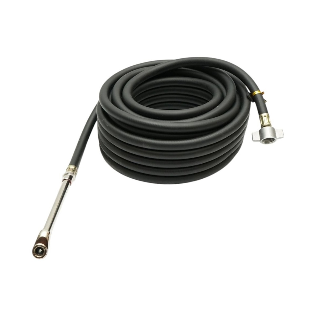 Furtun aer compresor 12m cauciucat 6x11mm cu capete de legatura pentru umflat roti