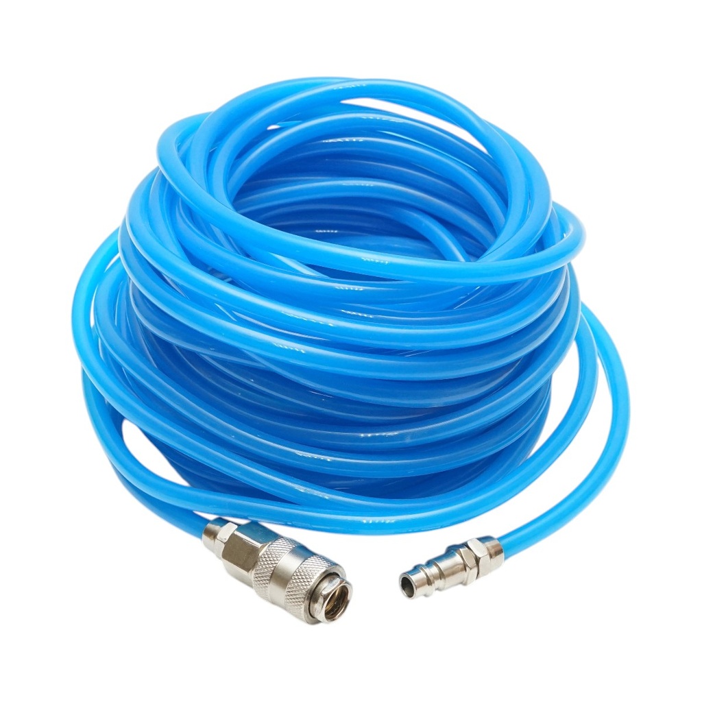 Furtun aer compresor 15m PU 5x8mm si cuple rapide universale