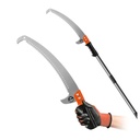 Fierastrau taiat crengi 580mm, lama otel curbata, maner pentru coada telescopica