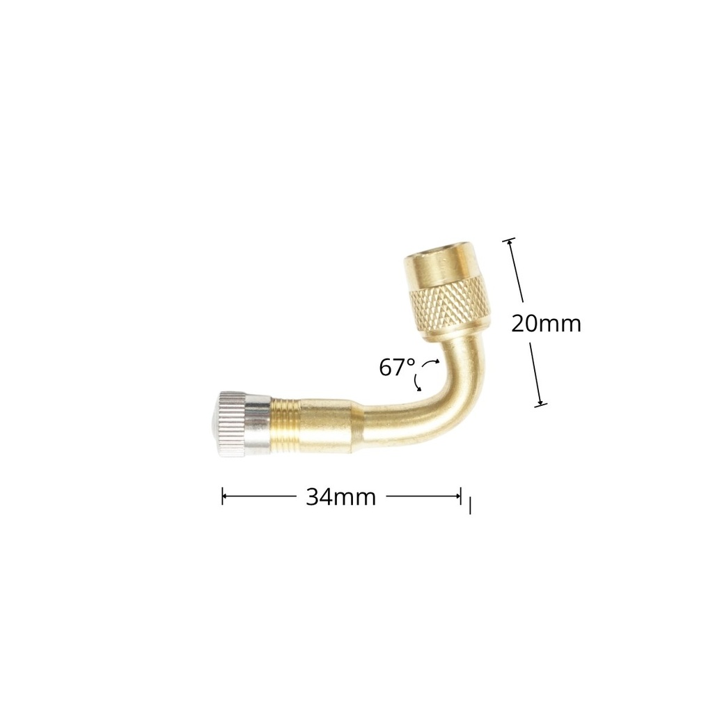Prelungitor valva roata 67 grade, lungime 34mm