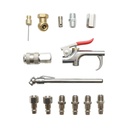 Set 14 accesorii compresor aer cu pistol suflare, conectori si cuple rapide universale