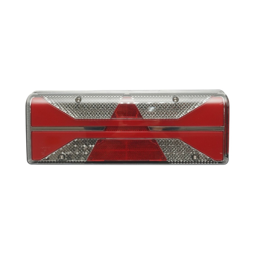 Lampa stop spate dreapta LED camion 24V, 7 pini ASS2.1+4x2 cu iluminare numar 400x153x88mm
