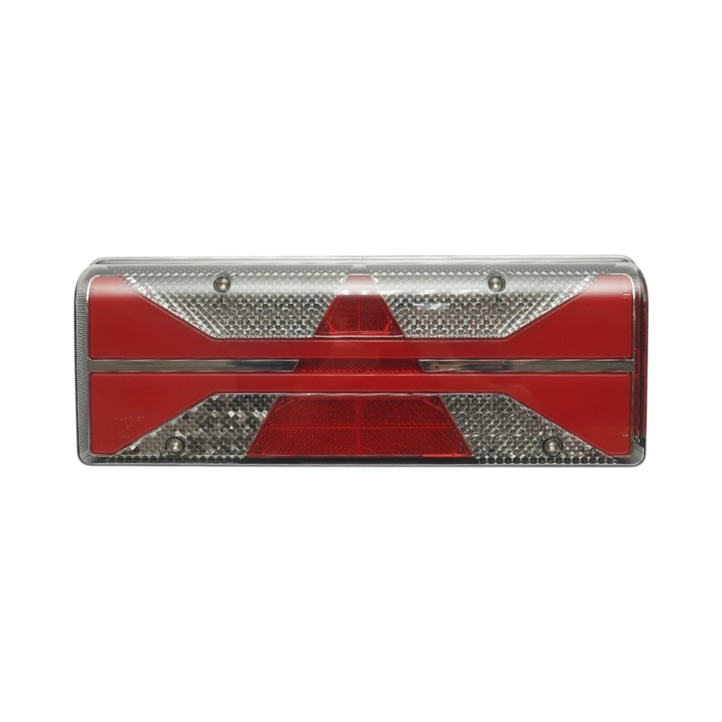 Lampa stop spate dreapta LED camion 24V, 7 pini ASS2.1+4x2 cu iluminare numar, alarma mers inapoi 400x153x88m