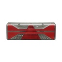 Lampa stop spate dreapta LED camion 24V, 7 pini ASS2.1+4x2 cu iluminare numar, alarma mers inapoi 400x153x88m