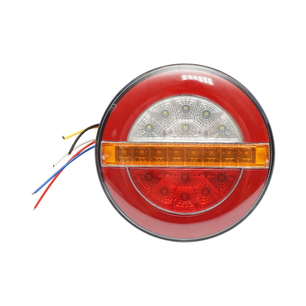 Lampa stop spate rotunda LED 12V/24V universala 140x40mm