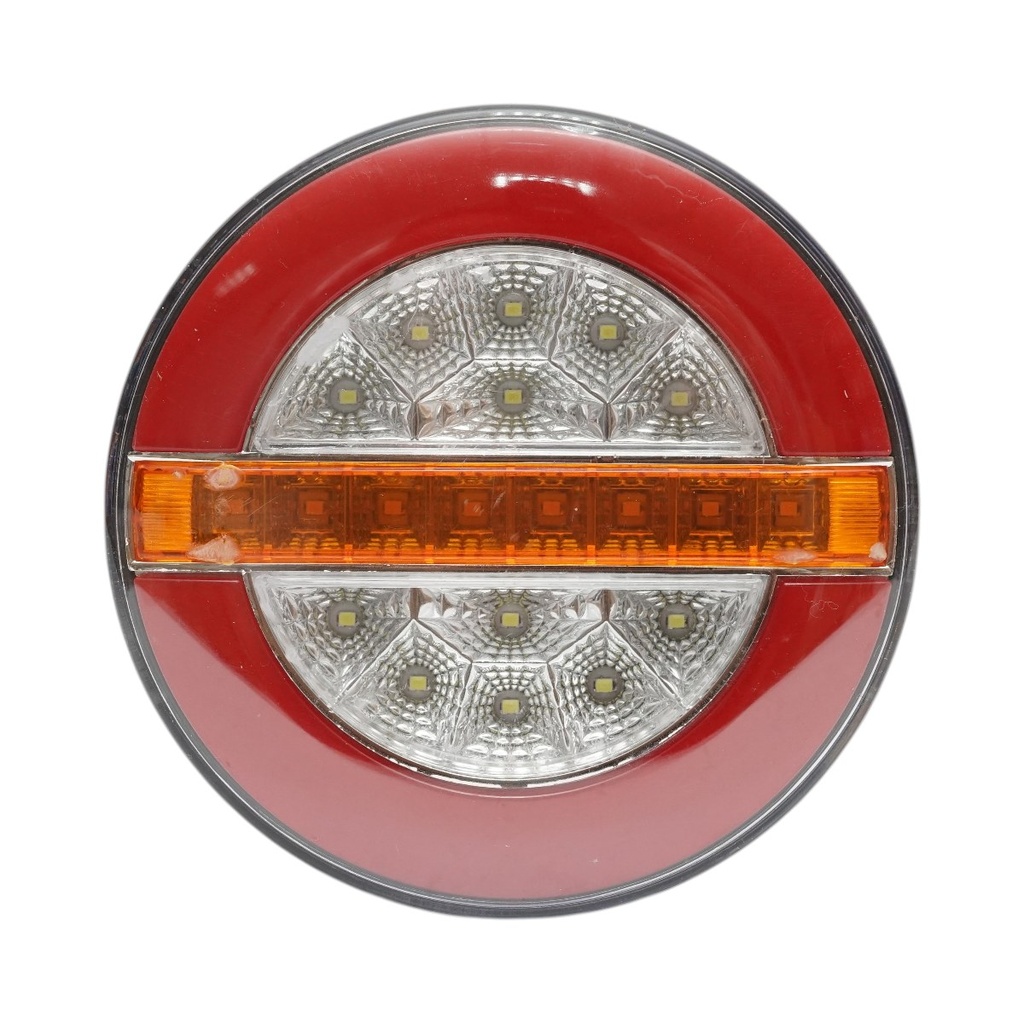 Lampa stop spate rotunda LED 12V/24V universala 140x40mm