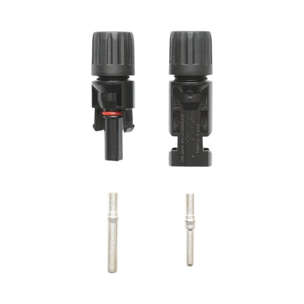 Set conector MC4, 1000V, 45A pentru cablu panou solar 4mm