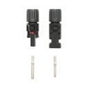 Set conector MC4, 1000V, 45A pentru cablu panou solar 4mm