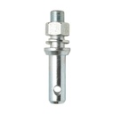 Bolt tirant cu piulita 150mm, categoria 2, filet M24x1.5, gaura 12mm