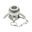 Nuca tirant lateral cu guler, lant si bolt 64x72mm, categoria 3-2