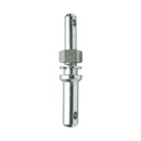 Bolt tirant dublu cu piulita 186mm, categoria 1-2, filet M24x2, gaura 12mm