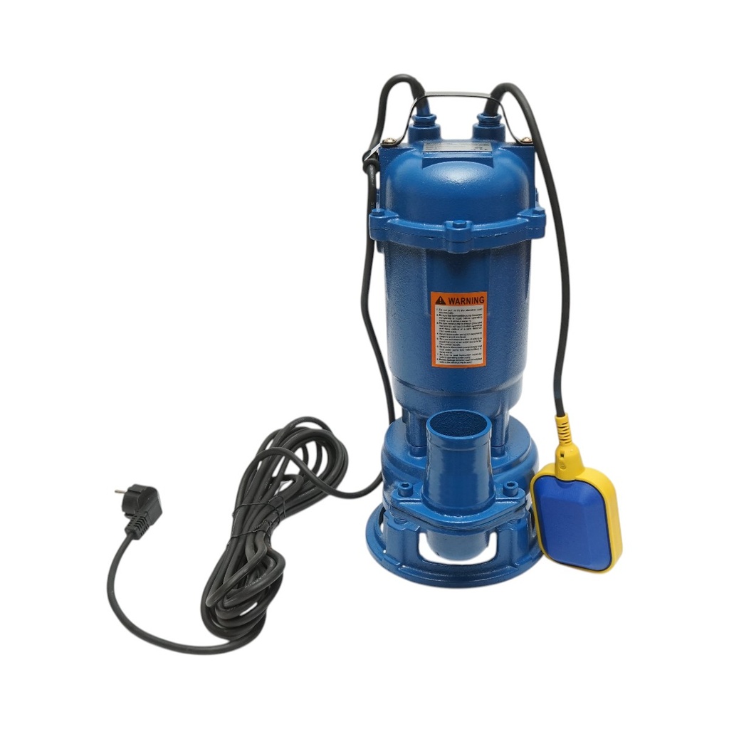 Pompa apa murdara, drenaj submersibila cu flotor si tocator 750W, 220V, debit 300L/min, H10m WQDS15-8-0.75F