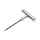 Instrument vulcanizare tip spirala cu maner metalic T pentru inserare snur anvelope