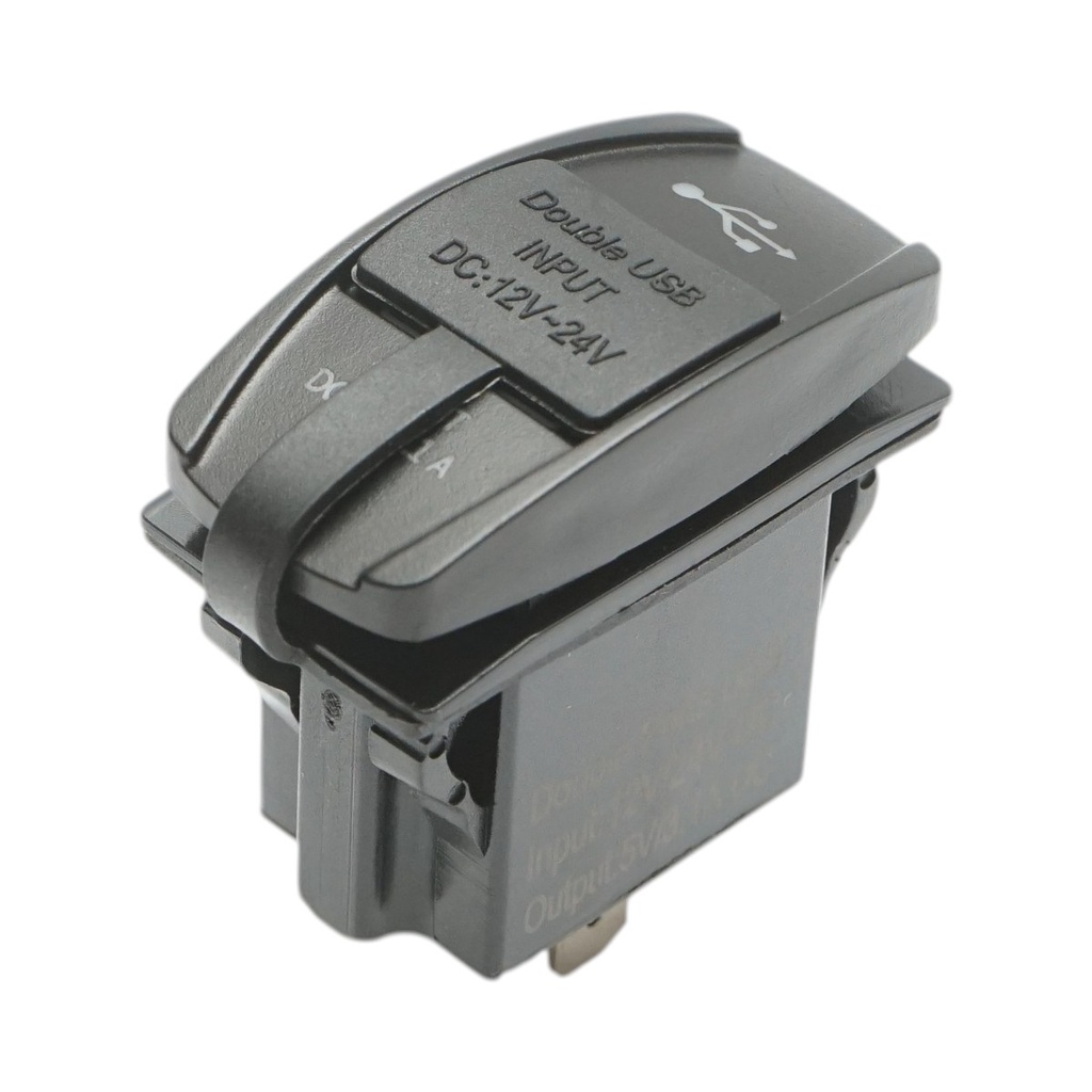 Incarcator priza bricheta auto 12V/24V, 2xUSB 5V/3.1A DC