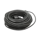 Cablu prelungitor pentru curent, lungime 30 metri cu priza si fisa tip Schuko 3x1.5mm negru 16A, 220V-250V