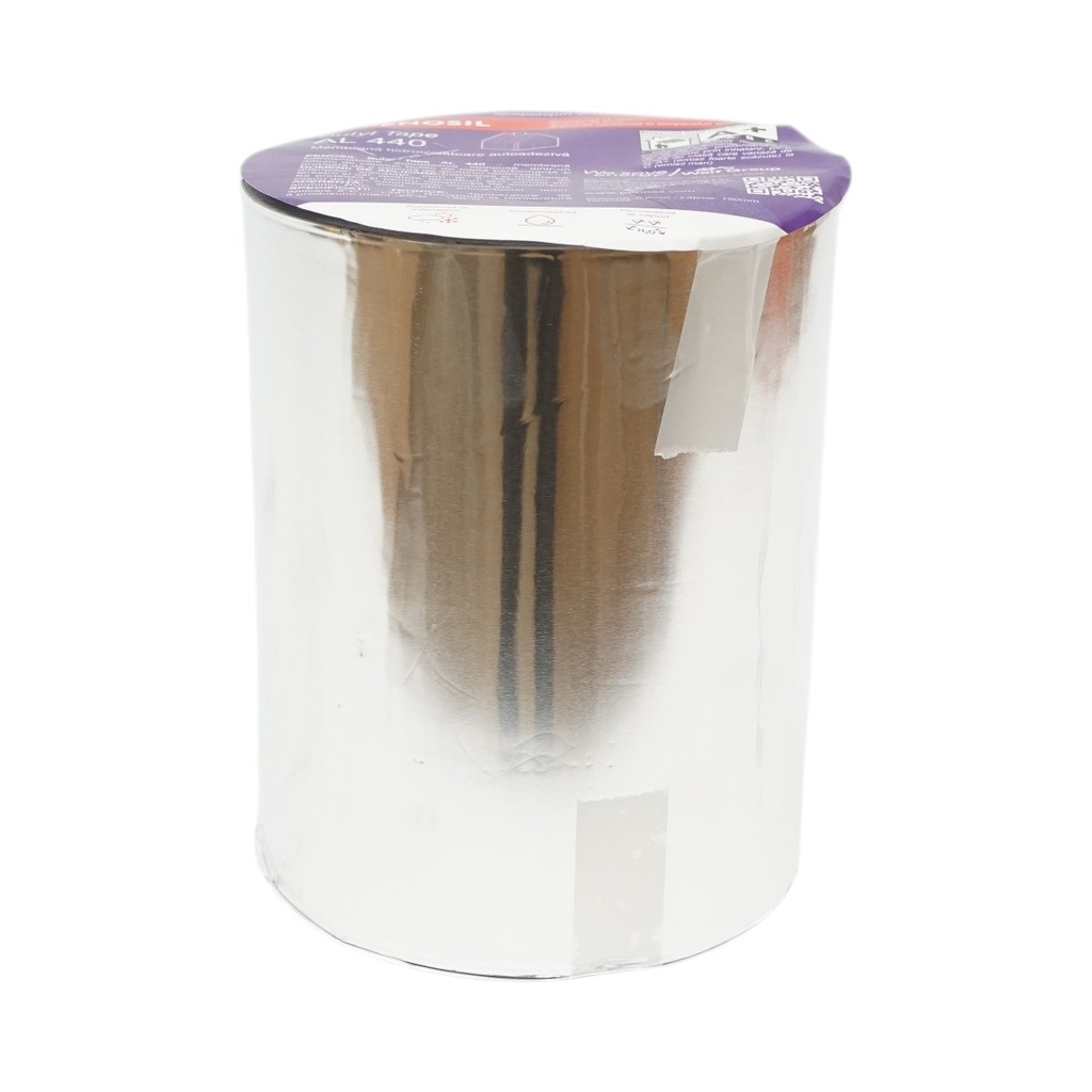 Banda butilica hidroizolanta autoadeziva cu folie de aluminiu 0.6x150mmx10m Butyl Tape AL 440 Penosil
