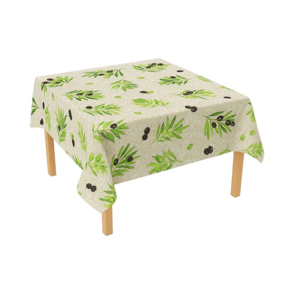 Rola fata de masa decorativa PVC 1.37x20m, grosime 0.18mm, textil 45 g/mp, model mediteranean