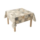 Rola fata de masa decorativa PVC 1.37x20m, grosime 0.18mm, textil 45 g/mp, model mozaic natur