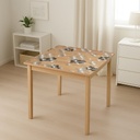 Rola folie protectie masa transparenta PVC siliconizat 1x20m, grosime 1.2mm, model floral negru
