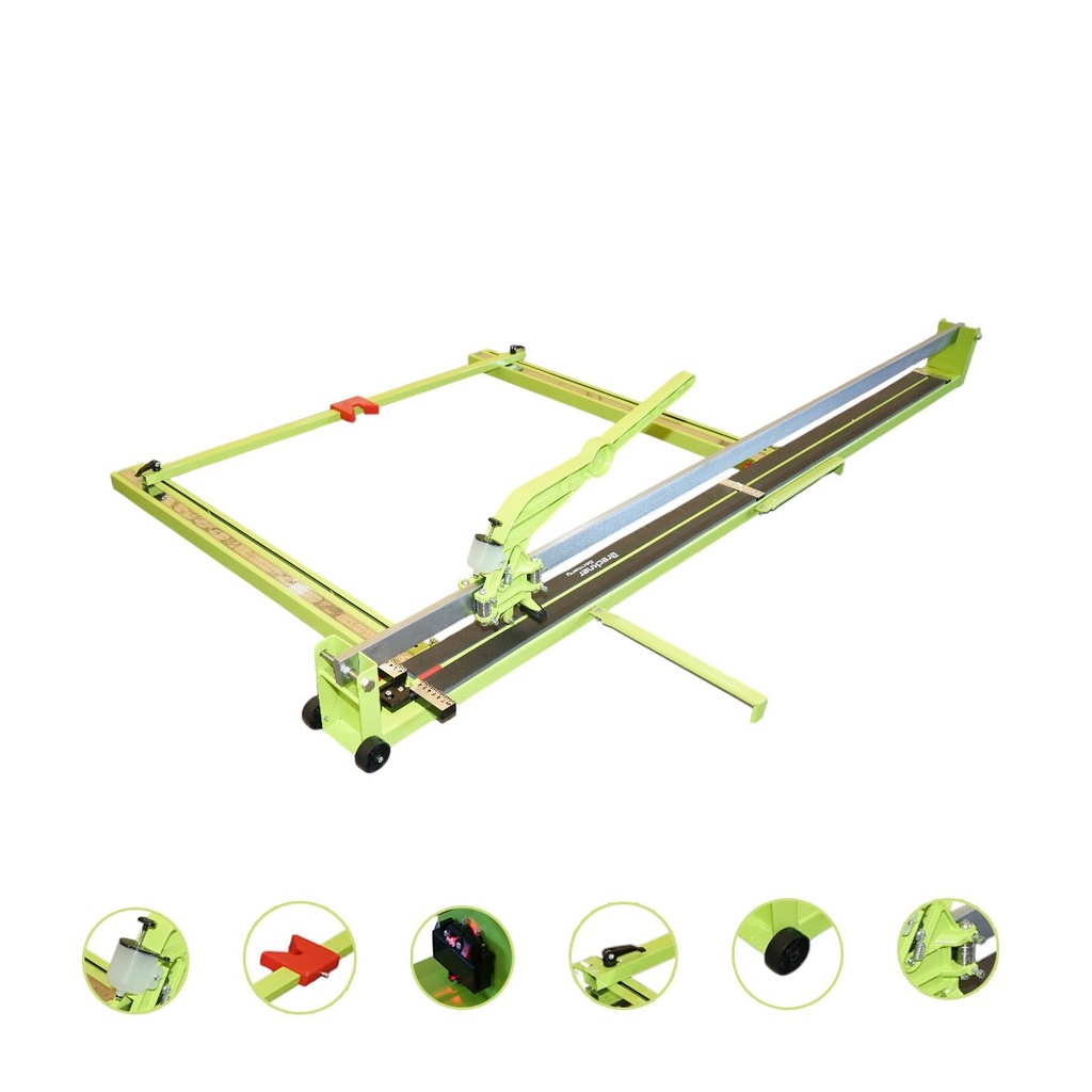 Masina profesionala de taiat gresie si faianta 1800mm, grosime 6-30mm, rulmenti de ghidaj, rezervor ulei si indicator laser