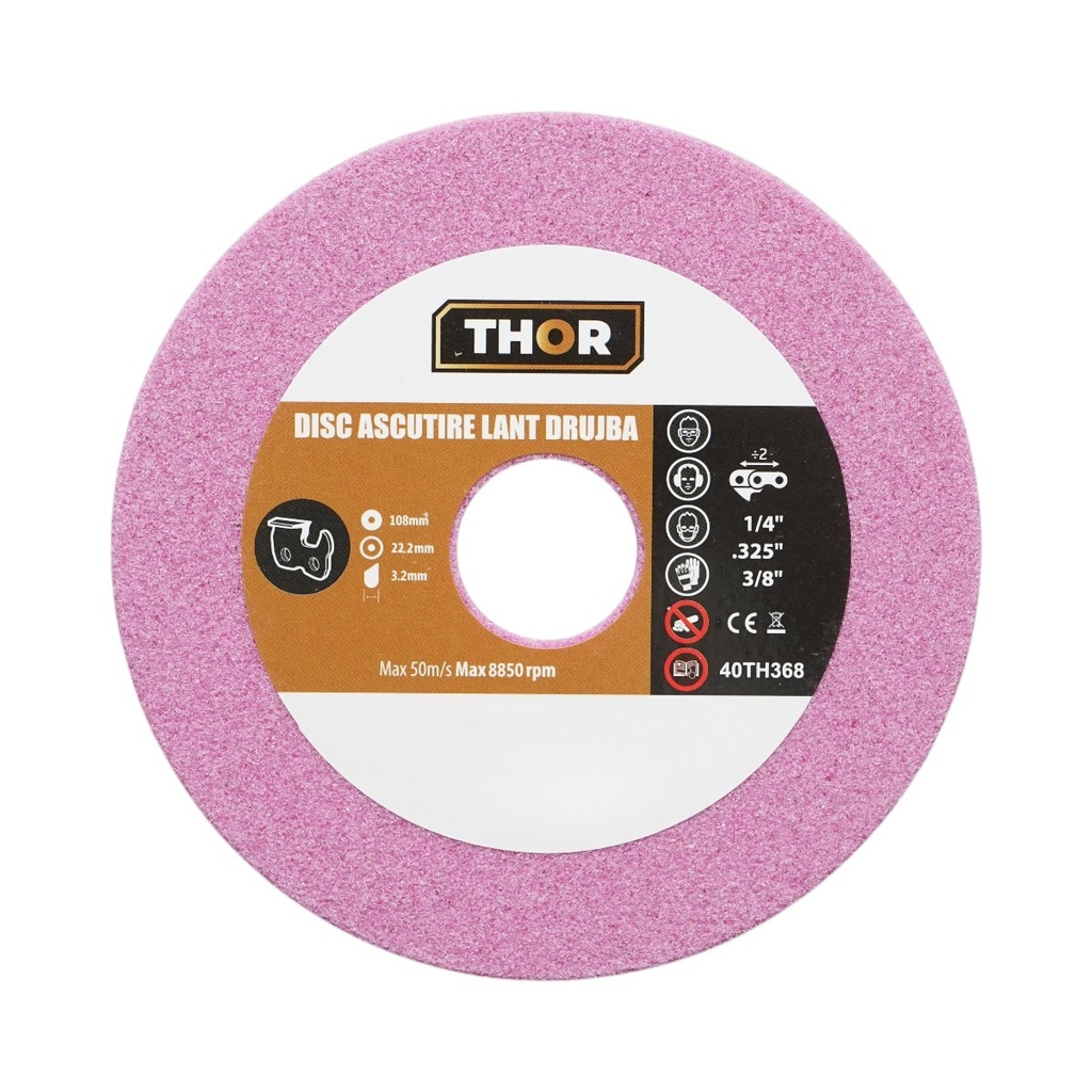 Disc ascutire lant drujba 108x22.2x3.2mm, viteza 8850rpm THOR