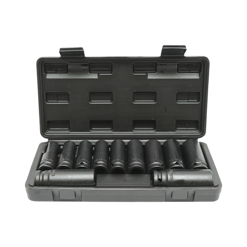 Trusa chei tubulare de impact lungi 10-24mm, 78mm, patrat 1/2 inch Cr-Mo 11 piese